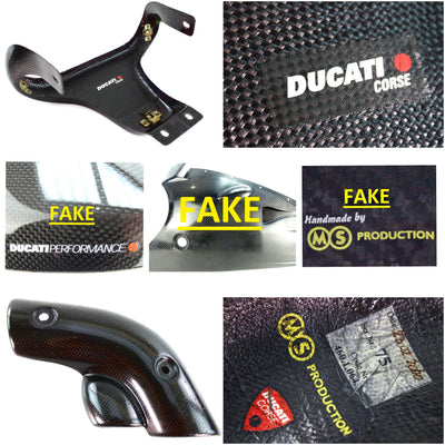 Ducati accessories? Beware of counterfeits!