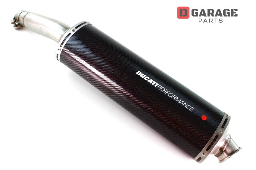 left exhaust muffler Ducati performance monster carbon – dgarageparts